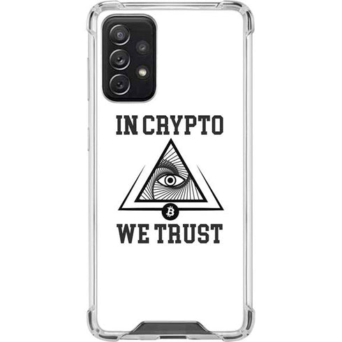In Crypto We Trust Galaxy A72 5G Clear Case